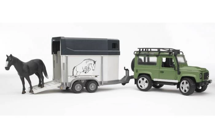 Bruder 2592 Land Rover Met Paardentrailer 2 Bruder 2592 Land Rover Met Paardentrailer - Afbeelding 2