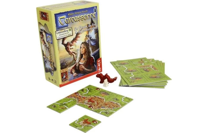 999 Games Carcassonne De Draak, De Fee En De Jonkvrouw Uitbreiding 2 999 Games Carcassonne De Draak, De Fee En De Jonkvrouw Uitbreiding - Afbeelding 2