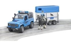 Bruder 2588 Land Rover Defender Politievoertuig, Paardentrailer, Paard + Politieagent -Bruder Winkel 1200x598