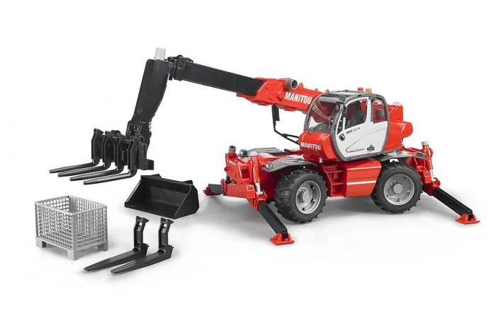 Bruder 2129 Manitou MRT 215 Met Accessoires 1 Bruder 2129 Manitou MRT 215 Met Accessoires