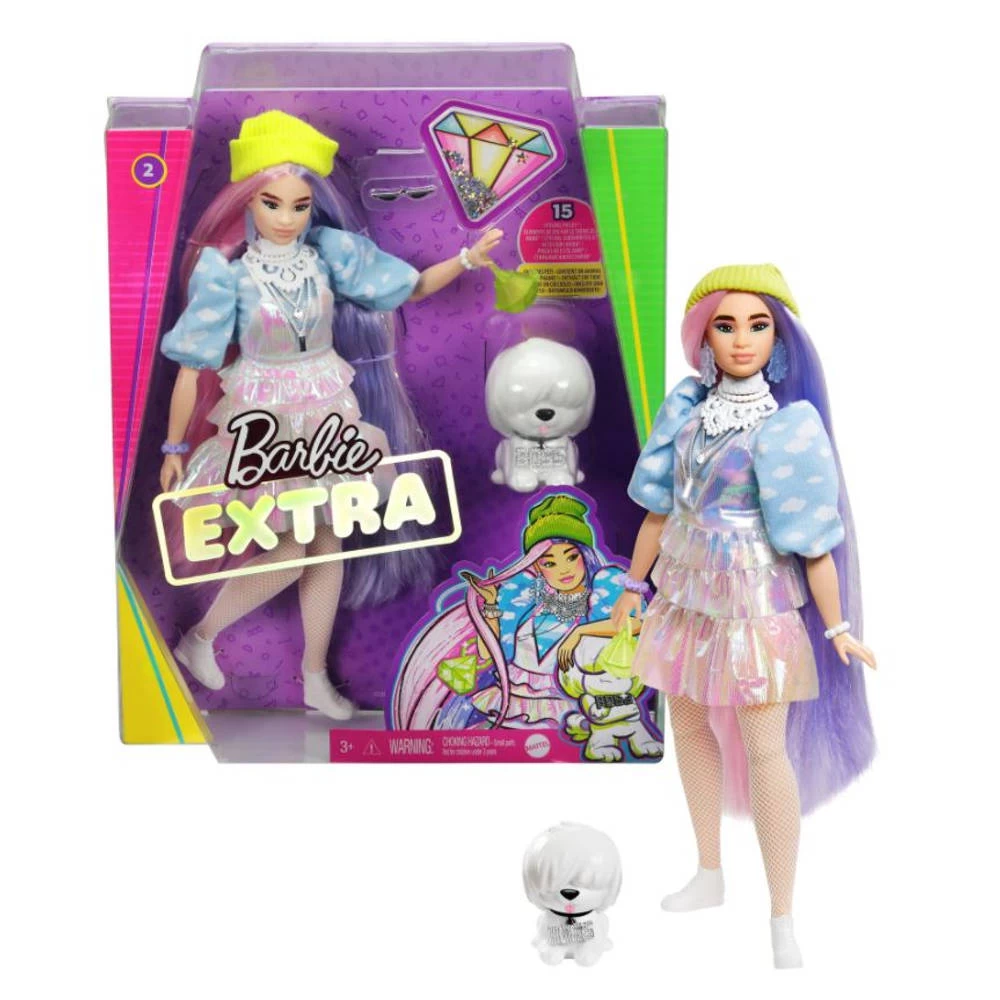 Barbie Extra Pop Met Beanie 2 Barbie Extra Pop Met Beanie - Afbeelding 2