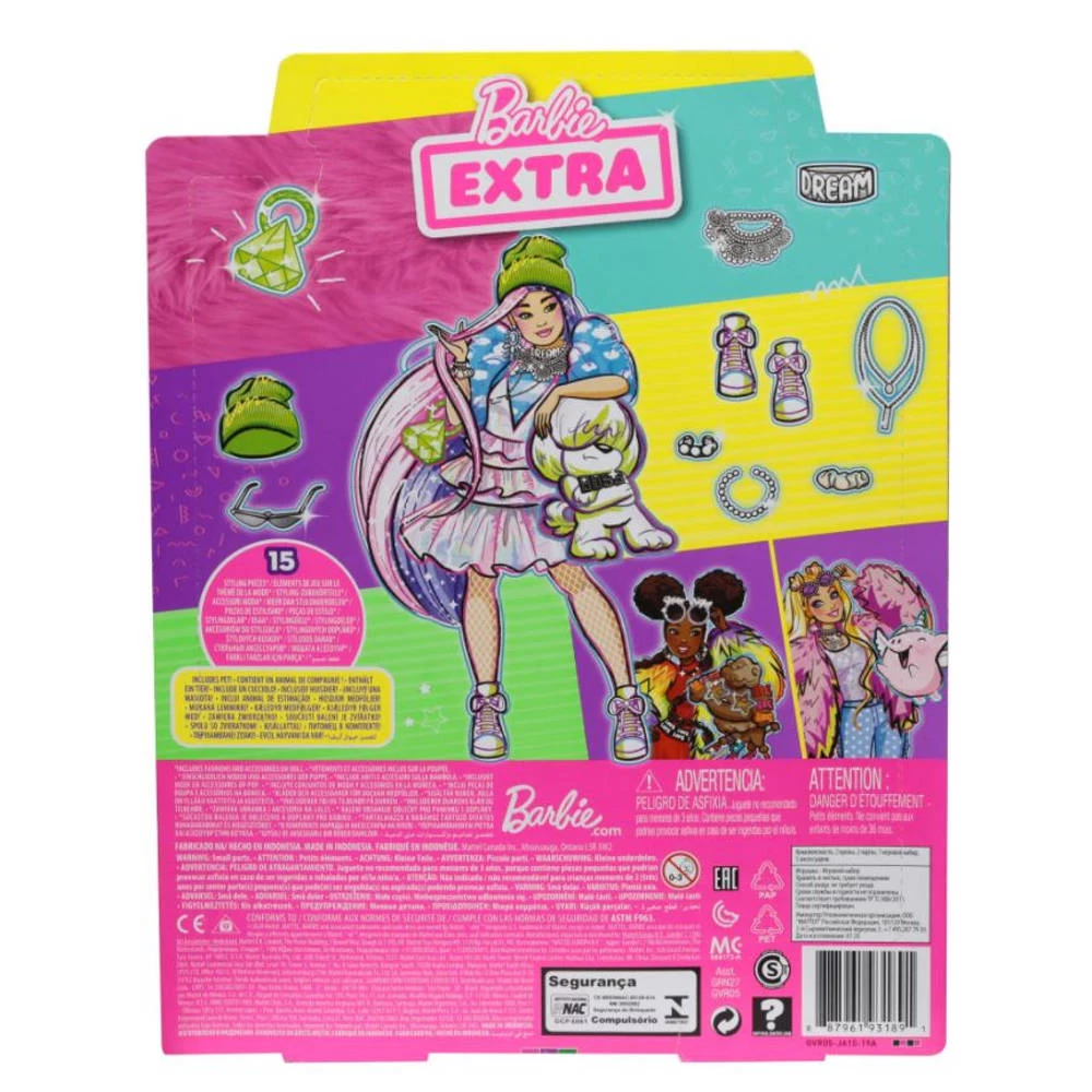 Barbie Extra Pop Met Beanie 4 Barbie Extra Pop Met Beanie - Afbeelding 4