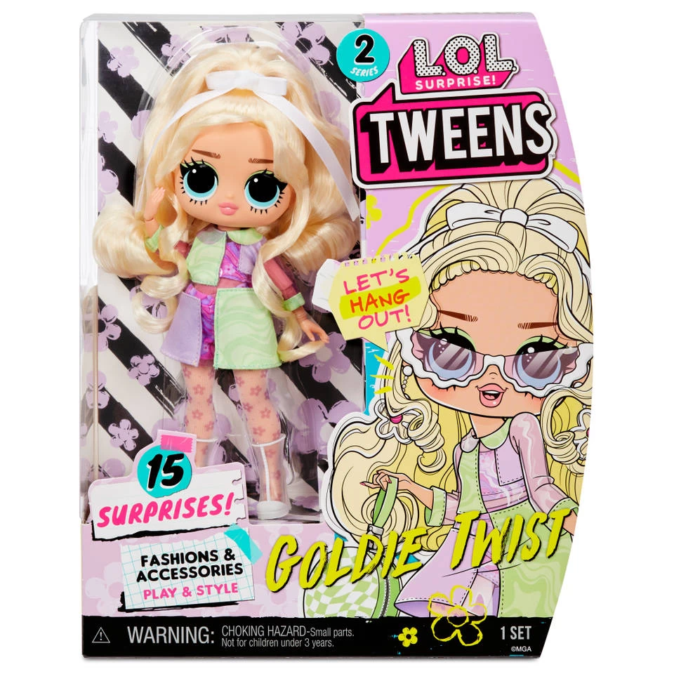 L.O.L. Surprise! Tweens Modepop Goldie Twist Met 15 Verrassingen 6 L.O.L. Surprise! Tweens Modepop Goldie Twist Met 15 Verrassingen - Afbeelding 6