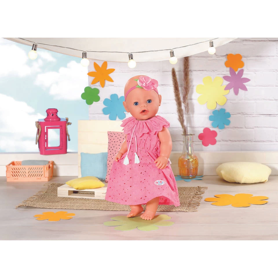 BABY Born Trendy Bloemenjurk - 43 Cm - Roze 5 BABY Born Trendy Bloemenjurk - 43 Cm - Roze - Afbeelding 5