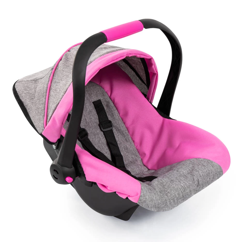 No Brand Deluxe Autostoel Met Zonnescherm - Roze 2 No Brand Deluxe Autostoel Met Zonnescherm - Roze - Afbeelding 2