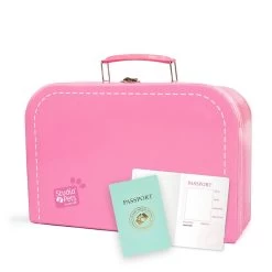 No Brand Studio Pets Koffertje Voor 23 Cm Knuffels - Roze