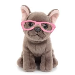 No Brand Studio Pets Shady Knuffelhond Met Bril - 16 Cm