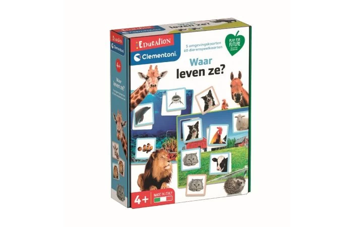 Clementoni Leerspel Waar Leven Ze 2 Clementoni Leerspel Waar Leven Ze - Afbeelding 2