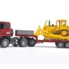 Bruder 3555 Scania Dieplader Met Caterpillar Bulldozer