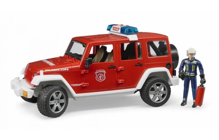 Bruder 2528 Jeep Wrangler Brandweer + Speelfiguur 2 Bruder 2528 Jeep Wrangler Brandweer + Speelfiguur - Afbeelding 2