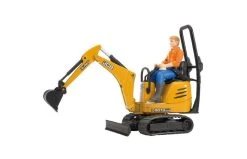 Bruder 62002 JCB Microkraan Met Bestuurder