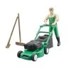 Bruder 62103 Tuinman Met Grasmaaier En Accessoires