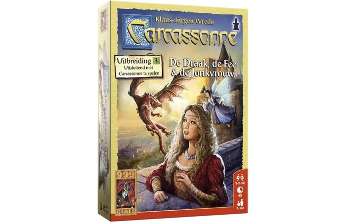999 Games Carcassonne De Draak, De Fee En De Jonkvrouw Uitbreiding 1 999 Games Carcassonne De Draak, De Fee En De Jonkvrouw Uitbreiding