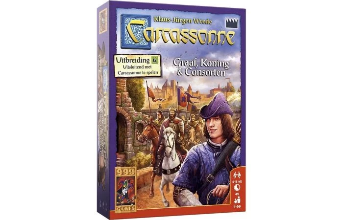 999 Games Carcassonne Graaf, Koning En Consorten Uitbreiding 1 999 Games Carcassonne Graaf, Koning En Consorten Uitbreiding