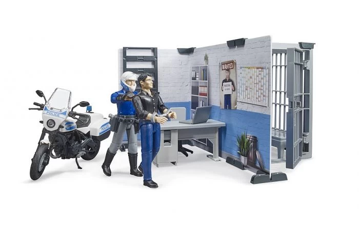 Bruder 62732 Bworld Politiebureau Met Politiemotor 4 Bruder 62732 Bworld Politiebureau Met Politiemotor - Afbeelding 4