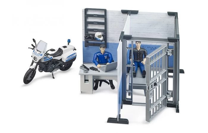 Bruder 62732 Bworld Politiebureau Met Politiemotor 5 Bruder 62732 Bworld Politiebureau Met Politiemotor - Afbeelding 5