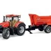 Bruder 3199 Case IH Optum 300 CVX Tractor Met Krampe Aanhanger