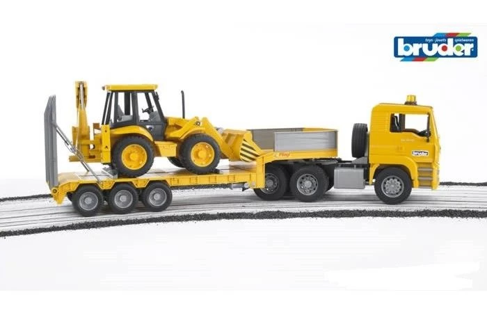 Bruder 2776 MAN Dieplader Met JCB 1 Bruder 2776 MAN Dieplader Met JCB