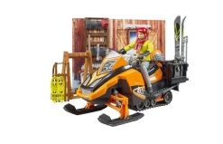 Bruder 63102 Berghut Met Snowmobil