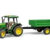 Bruder John Deere Tractor 5115 M + KieptrailerBF2108