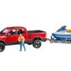 Bruder 2503 RAM 25 Power Wagon, Trailer, Jetski En Bestuurder