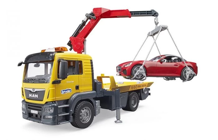 Bruder 3750 MAN LKW Trekker En Aanhanger Met Licht En Geluid 2 Bruder 3750 MAN LKW Trekker En Aanhanger Met Licht En Geluid - Afbeelding 2