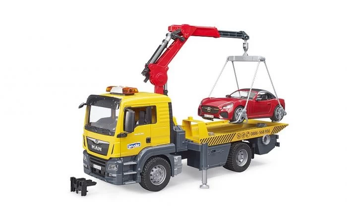 Bruder 3750 MAN LKW Trekker En Aanhanger Met Licht En Geluid 3 Bruder 3750 MAN LKW Trekker En Aanhanger Met Licht En Geluid - Afbeelding 3