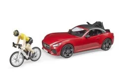 Bruder 3485 Roadster Met Racefiets En Fietser 11 Bruder 3485 Roadster Met Racefiets En Fietser -Bruder Winkel rooie