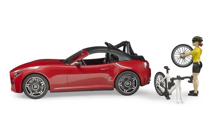 Bruder 3485 Roadster Met Racefiets En Fietser 5 Bruder 3485 Roadster Met Racefiets En Fietser - Afbeelding 5