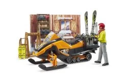 Bruder 63102 Berghut Met Snowmobil -Bruder Winkel sneeuw 4