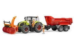 Bruder 3017 Claas Axion 95 Met Sneeuwkettingen En Sneeuwblazer 10 Bruder 3017 Claas Axion 95 Met Sneeuwkettingen En Sneeuwblazer -Bruder Winkel trekker 5