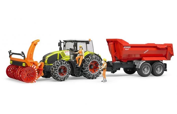Bruder 3017 Claas Axion 95 Met Sneeuwkettingen En Sneeuwblazer 3 Bruder 3017 Claas Axion 95 Met Sneeuwkettingen En Sneeuwblazer - Afbeelding 3