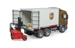 Bruder 3581 Scania R-Series UPS Met Vorkheftruck -Bruder Winkel truck 3