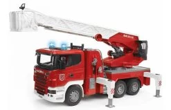 Bruder 3590 Scania R-Serie Brandweer Met Spuit En Sirene -Bruder Winkel zand